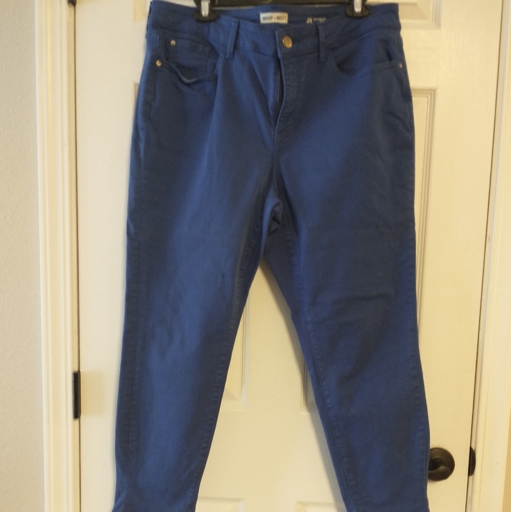 Warp + Weft JFK New York City Capri High Rise Jeans